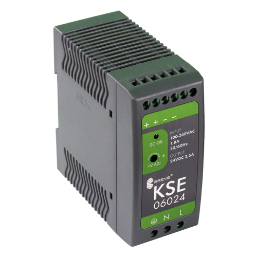 KSE 06024P 230/ 24V DC 2,5A 60W for DIN rail